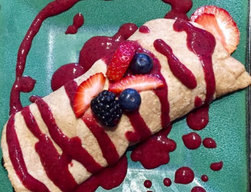Vegan Berry Crepes ~ Gluten Free, Nut Free, Dairy Free